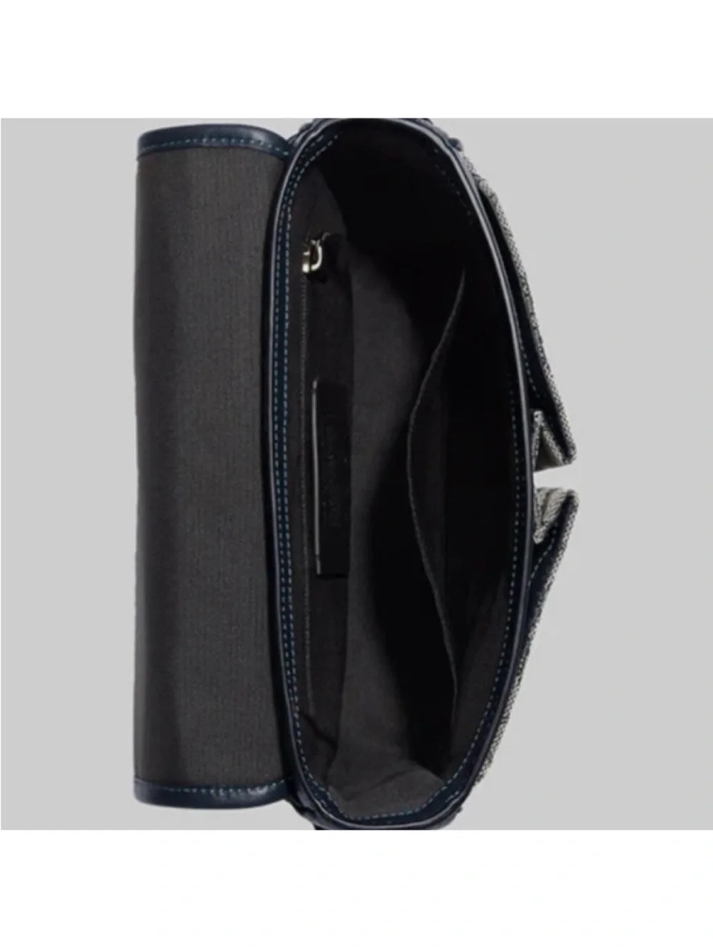 Coach Unisex Sprint Map Signature Jacquard Leather Bag Navy Blue Midnight CE534